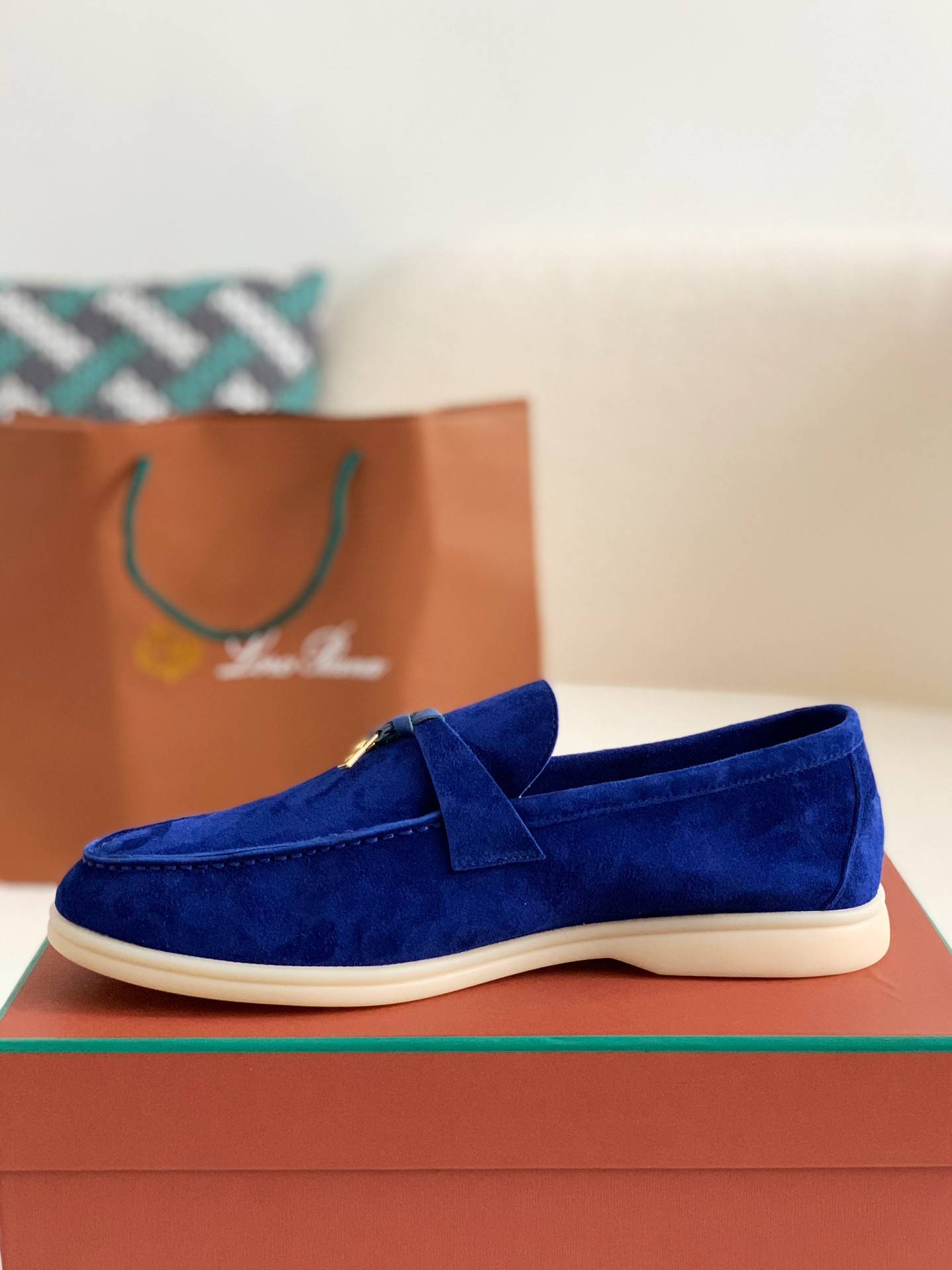 Loro Piana Summer Charms Walk Moccasin Shoes