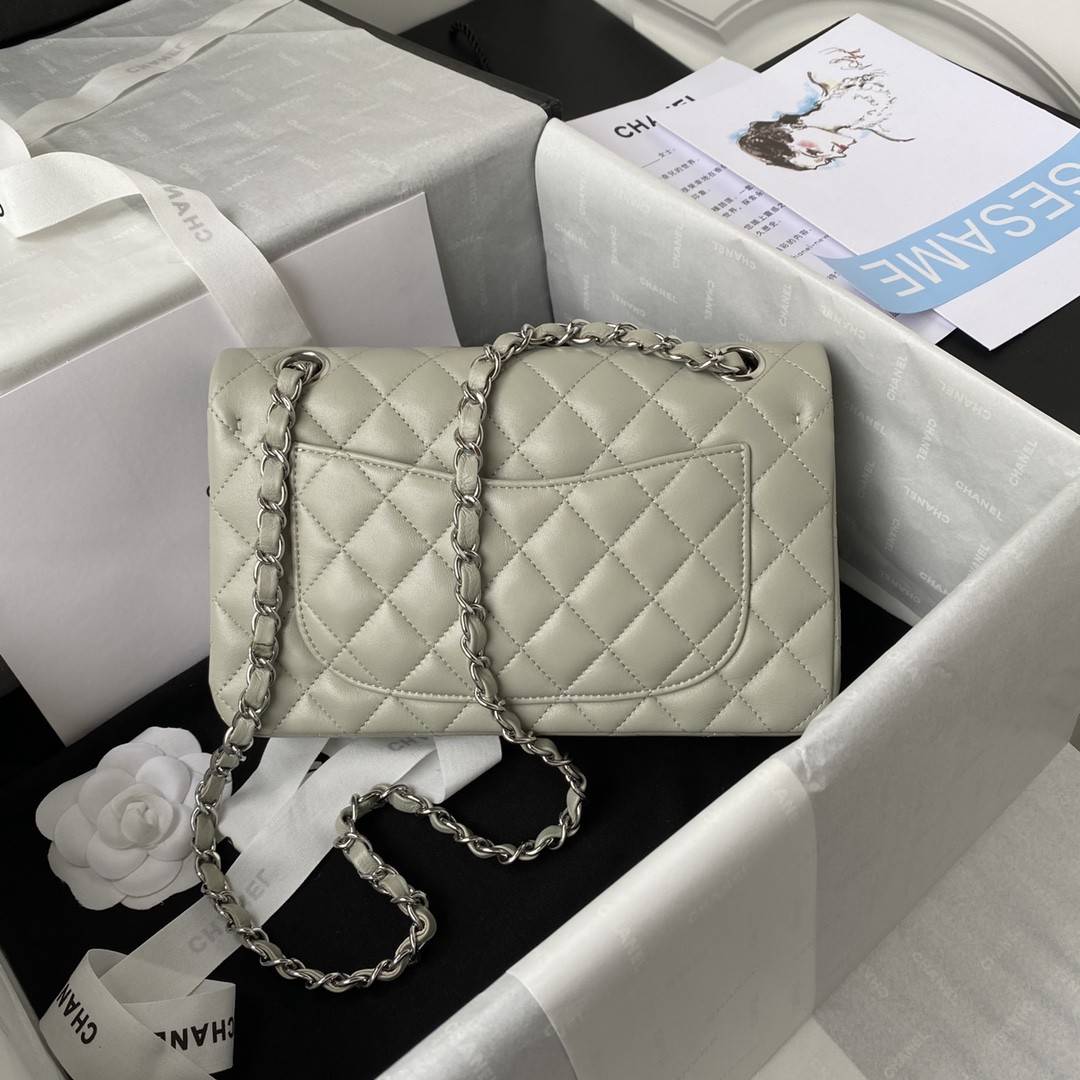 CH*ELClassic Flap Bag A01113, Top Quality, Medium Size: 23cm