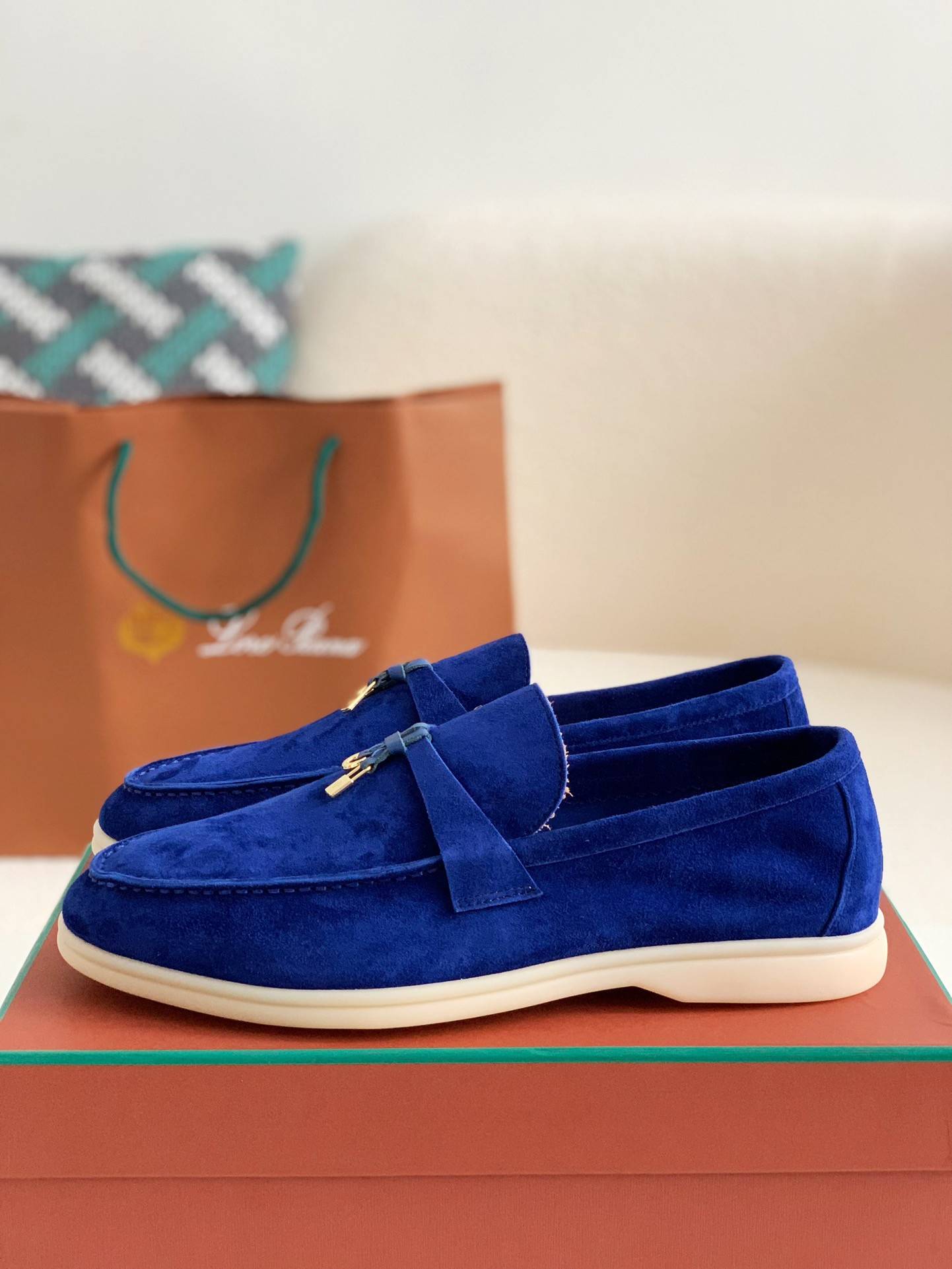 Loro Piana Summer Charms Walk Moccasin Shoes