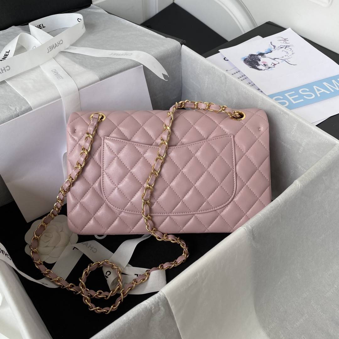 CH*ELClassic Flap Bag A01113, Top Quality, Medium Size: 23cm