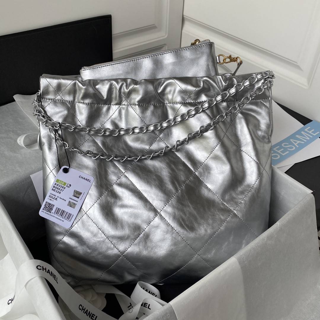 CH*EL2022S Hot 22 Bag Shopping Bag AS3260, Top Quality! Size:35*37*7cm