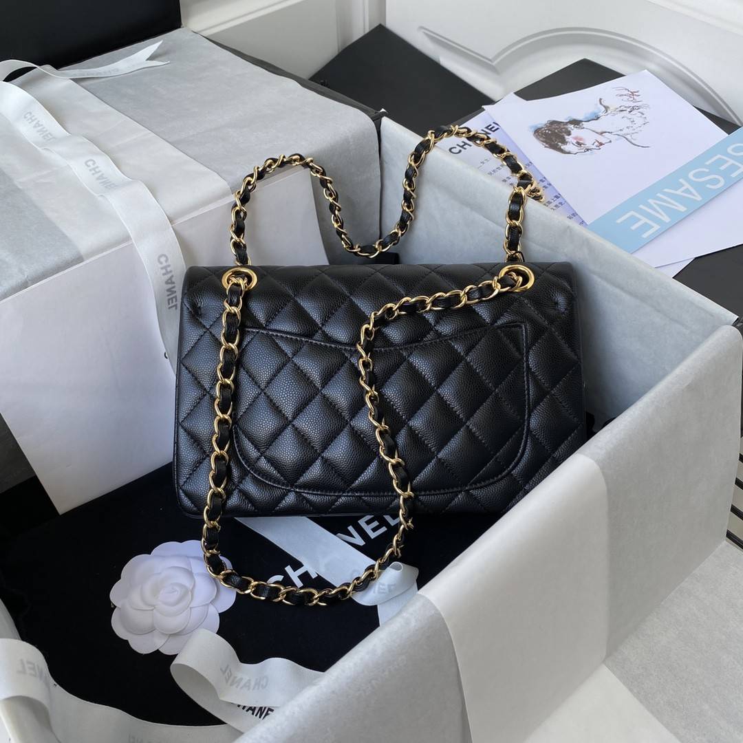 CH*ELClassic Flap Bag A01113, Top Quality,  Medium Size: 23cm