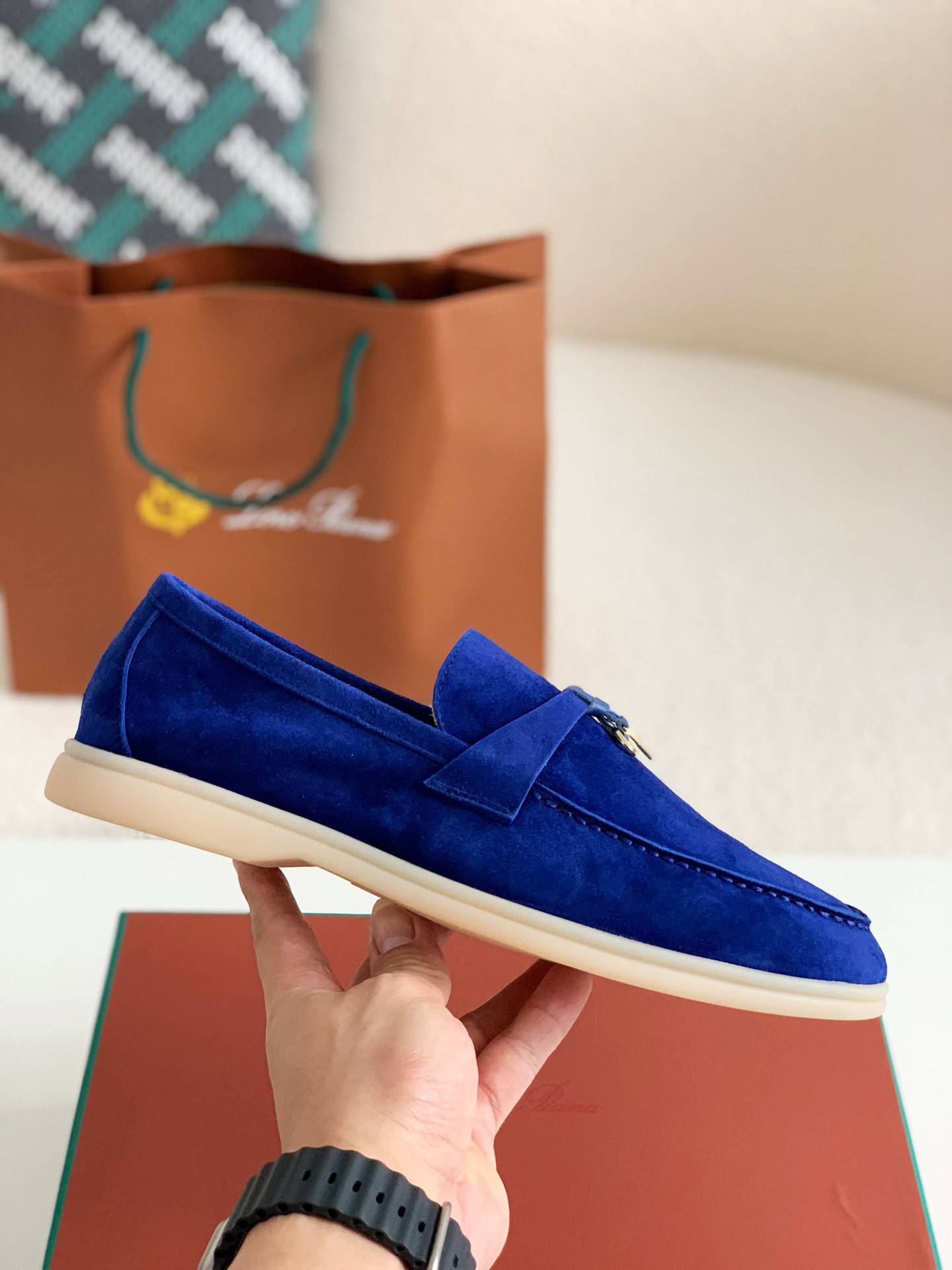 Loro Piana Summer Charms Walk Moccasin Shoes