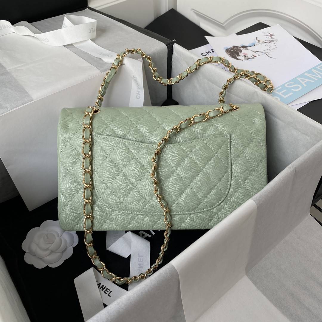 CH*ELClassic Flap Bag A01113, Top Quality,  Medium Size: 23cm