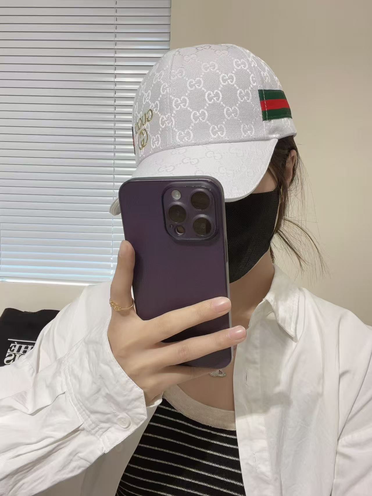 [#4824] G*u*i baseball cap peaked c ap hat