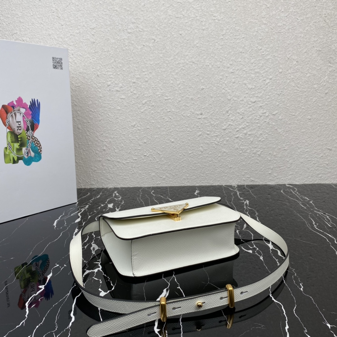 Prada Emblème Saffiano Shoulder Bag